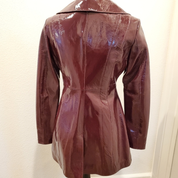 Bebe Burgundy Peacoat - Picture 2 of 4